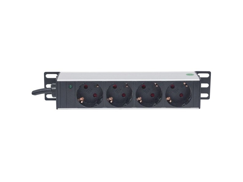 Разклонител 10''4 Tomas Intellinet 714020 Сив (1,8 m)