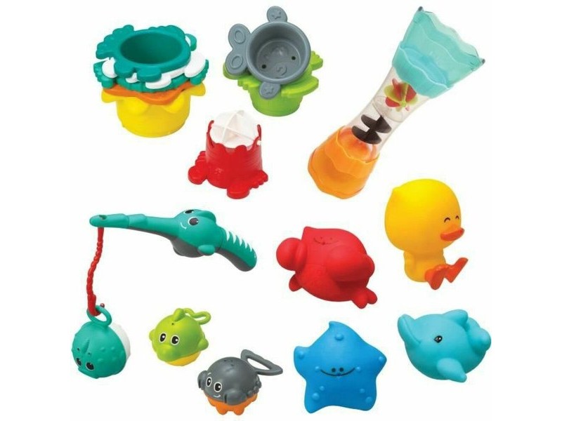 Комплект Играчки за Баня Infantino Bath Set 17 Части воден