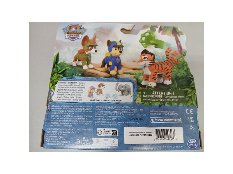 Playset The Paw Patrol Jungle 19,05 x 20,23 x 5,71 cm 4 броя