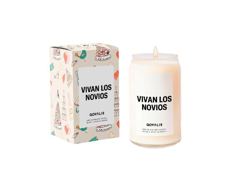 Ароматизирана Свещ GOVALIS Vivan los Novios (500 g)