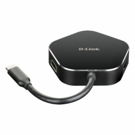 Гнездо с 3 USB порта D-Link DUB-M420 Черен/Сив Черен/Сребрист 60 W