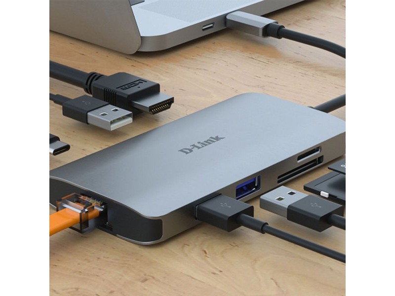 USB извод C D-Link DUB-M810 Сребрист