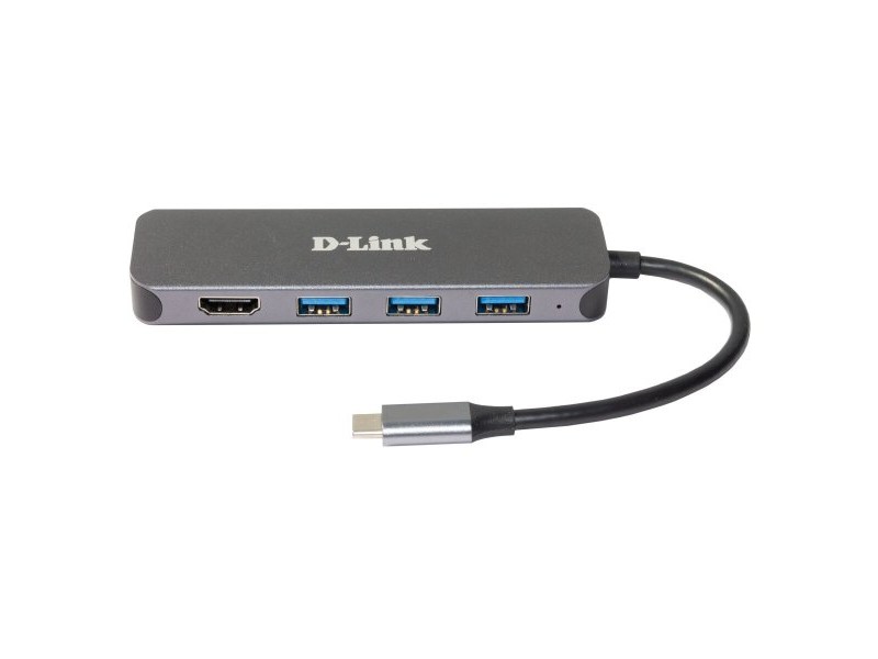 USB извод D-Link DUB-2333 Сив 60 W