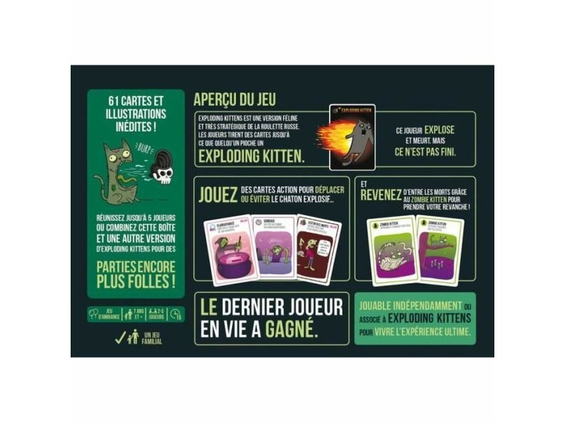 Настолна игра Asmodee Zombie Kittens