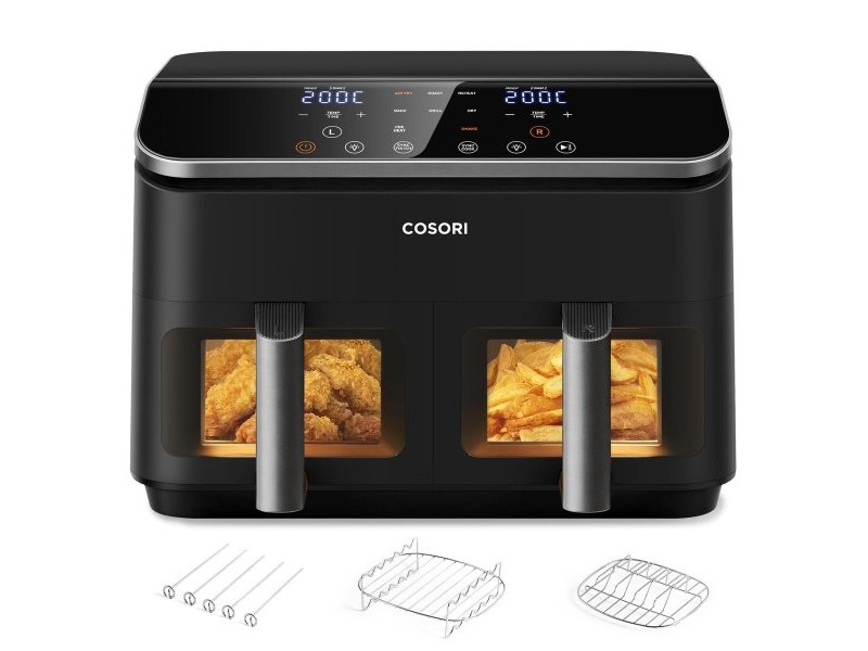въздушен фритюрник Cosori Dual Basket 8.5 Chef Edition Черен 8,5 L