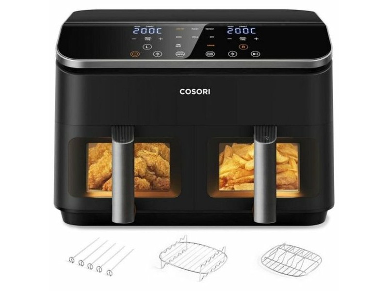 въздушен фритюрник Cosori Dual Basket 8.5 Chef Edition Черен 8,5 L