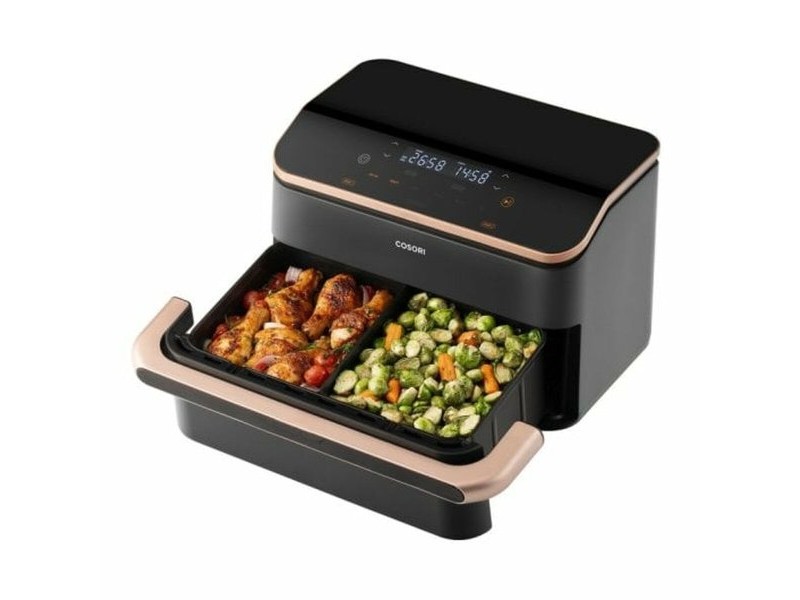 въздушен фритюрник Cosori Cosori Dual Basket Twinfry Chef Edition 10 L Черен Сребрист Металик 2800 W