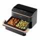 въздушен фритюрник Cosori Cosori Dual Basket Twinfry Chef Edition 10 L Черен Сребрист Металик 2800 W