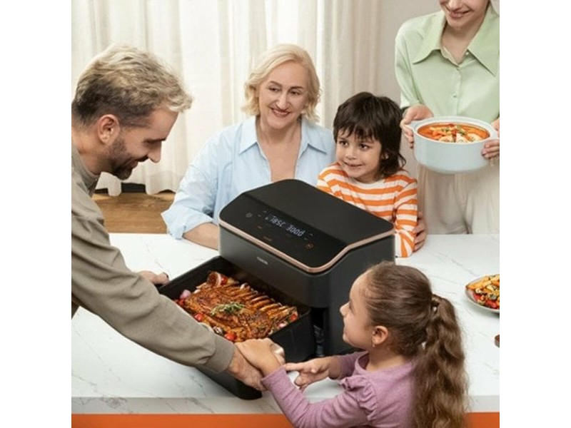 въздушен фритюрник Cosori Cosori Dual Basket Twinfry Chef Edition 10 L Черен Сребрист Металик 2800 W