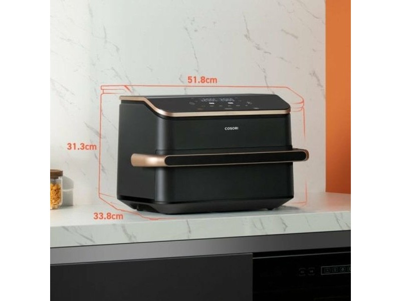 въздушен фритюрник Cosori Cosori Dual Basket Twinfry Chef Edition 10 L Черен Сребрист Металик 2800 W