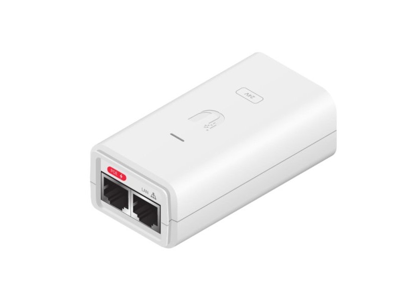 UTP категория 6 твърд мрежови кабел UBIQUITI POE-24-12W-G-WH Бял
