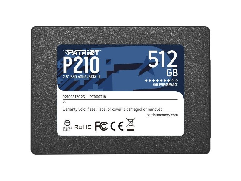 Твърд диск Patriot Memory P210 512 GB SSD