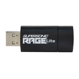 USB стик Patriot Memory Supersonic Rage Lite Черен Черен/Син 64 GB