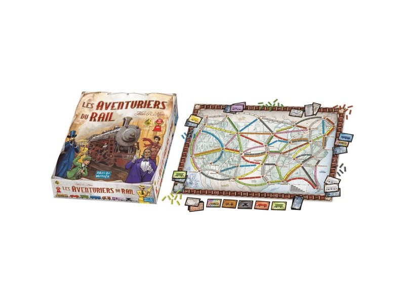 Настолна игра Asmodee The Adventurers of Rail USA (FR)