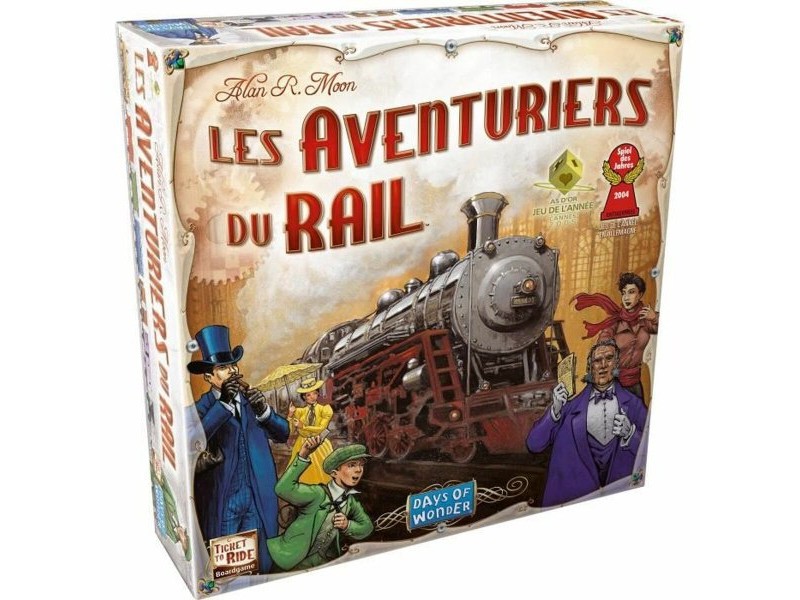 Настолна игра Asmodee The Adventurers of Rail USA (FR)