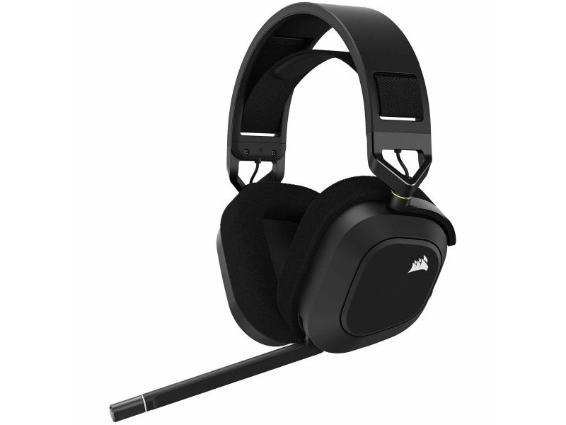 Блутут слушалки с микрофон Corsair HS80 RGB Черен Многоцветен