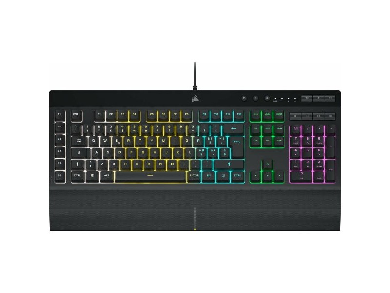 Клавиатура за игри Corsair K55 RGB PRO Черен Испанска Qwerty Клавиатура за игри Corsair K55 RGB PRO Черен Испанска Qwerty