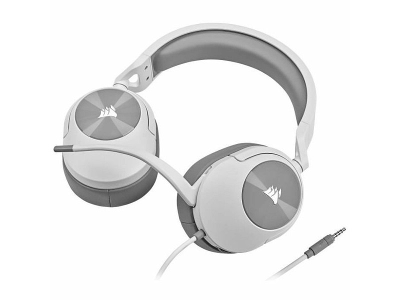 Слушалки с микрофон Corsair HS55 STEREO Бял