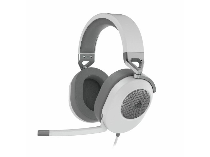 Слушалки с микрофон Corsair HS65 SURROUND Бял