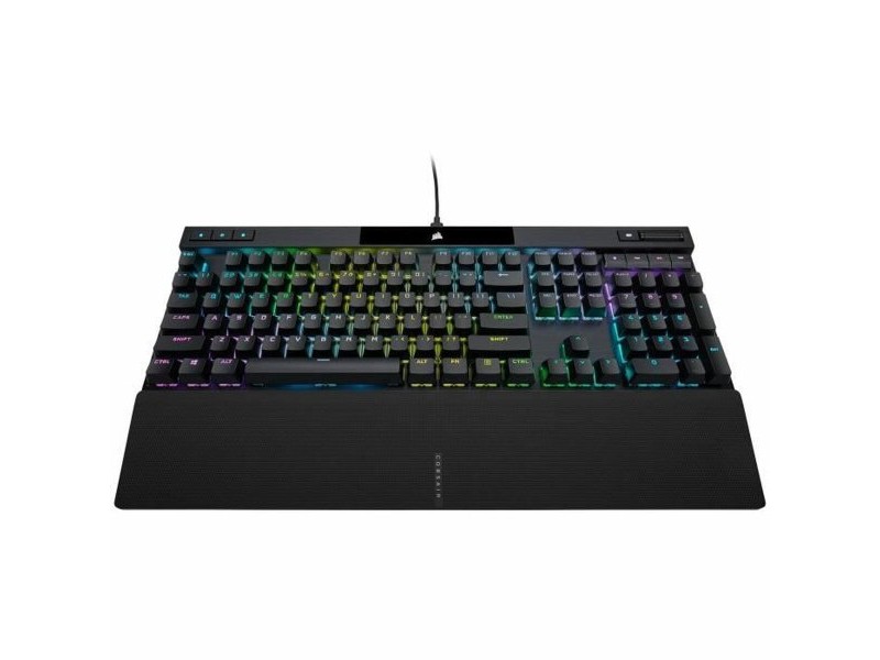 Блуту Клавиатура с Поставка за Таблет Corsair K70 RGB PRO Черен френски AZERTY Блуту Клавиатура с Поставка за Таблет Corsair K70 RGB PRO Черен френски AZERTY