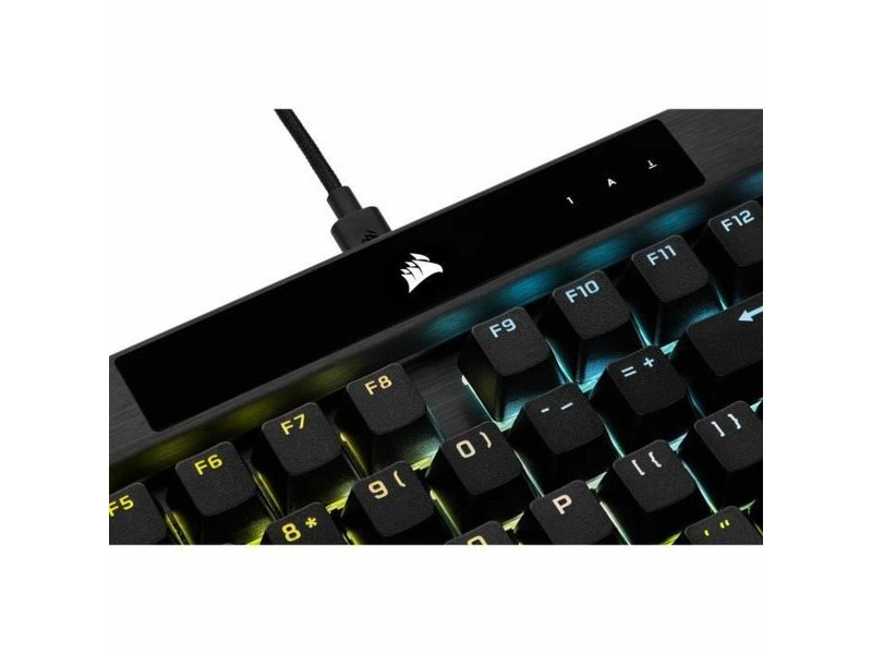 Блуту Клавиатура с Поставка за Таблет Corsair K70 RGB PRO Черен френски AZERTY Блуту Клавиатура с Поставка за Таблет Corsair K70 RGB PRO Черен френски AZERTY