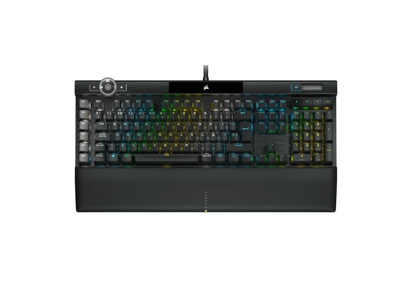 Клавиатура за игри Corsair K100 RGB Optical-Mechanical Gaming Испанска Qwerty Черен