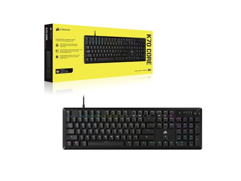 Клавиатура Corsair K70 CORE Черен френски AZERTY