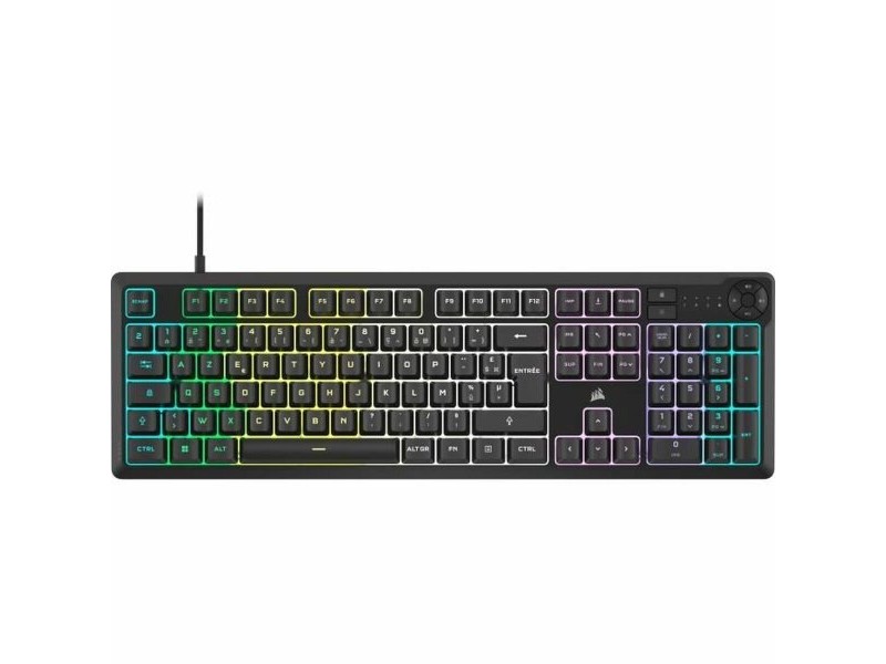 Клавиатура Corsair K55 Core RGB Черен AZERTY