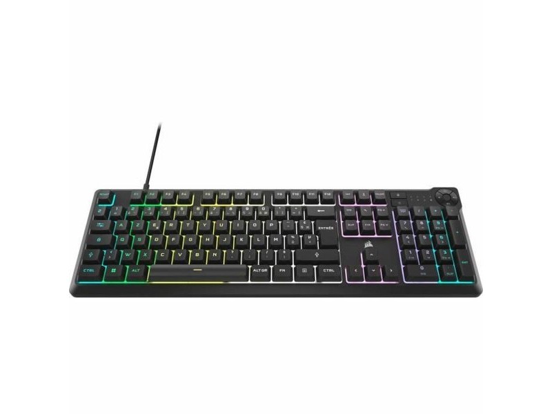 Клавиатура Corsair K55 Core RGB Черен AZERTY