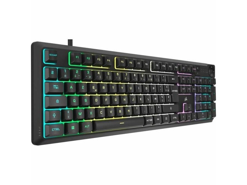 Клавиатура Corsair K55 Core RGB Черен AZERTY