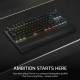 Безжична клавиатура Corsair CH-914901E-ES Черен Испанска Qwerty