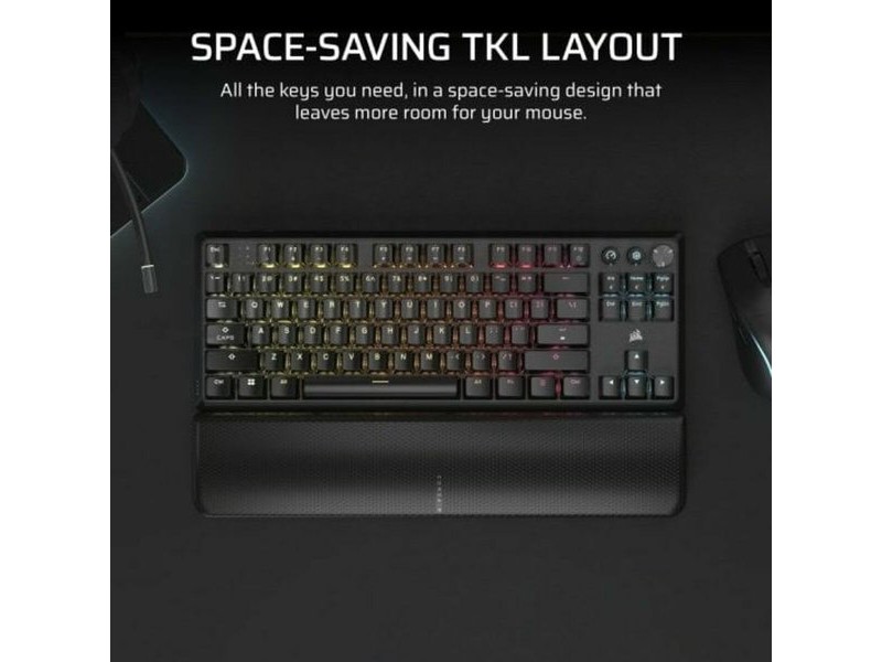 Безжична клавиатура Corsair CH-914901E-ES Черен Испанска Qwerty