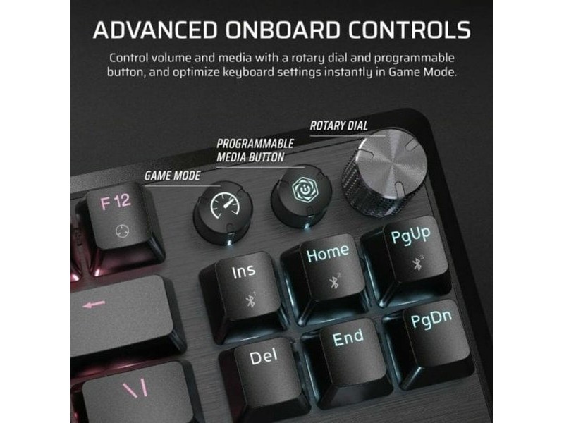 Безжична клавиатура Corsair CH-914901E-ES Черен Испанска Qwerty