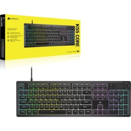Клавиатура Corsair K55 CORE CH-9226C65-PT Черен Azerty френски
