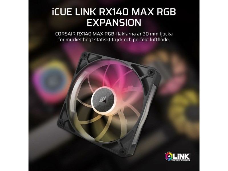 Вентилатор с крака Corsair Черен