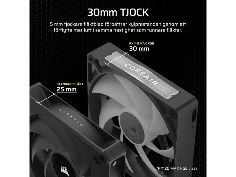 Вентилатор с крака Corsair Черен