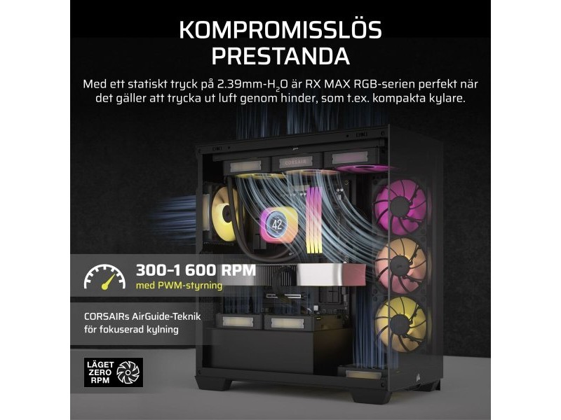 Вентилатор с крака Corsair Черен