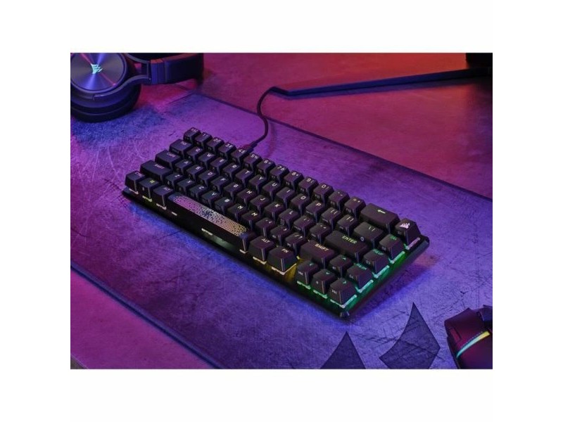Клавиатура Corsair K65 PRO MINI Черен френски AZERTY