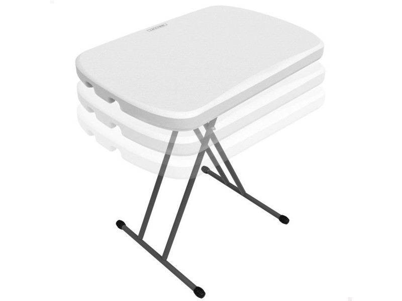 Маса за пикник Lifetime Бял Стомана HDPE 66 x 71 x 46 cm