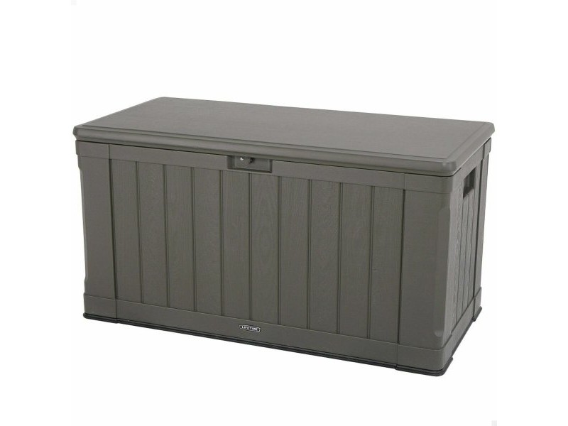 Градински съндък за съхранение Lifetime Кафяв 440 L Пластмаса 127 x 64 x 67 cm