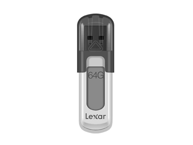 USB стик Lexar JumpDrive V100 Бял Сив 64 GB