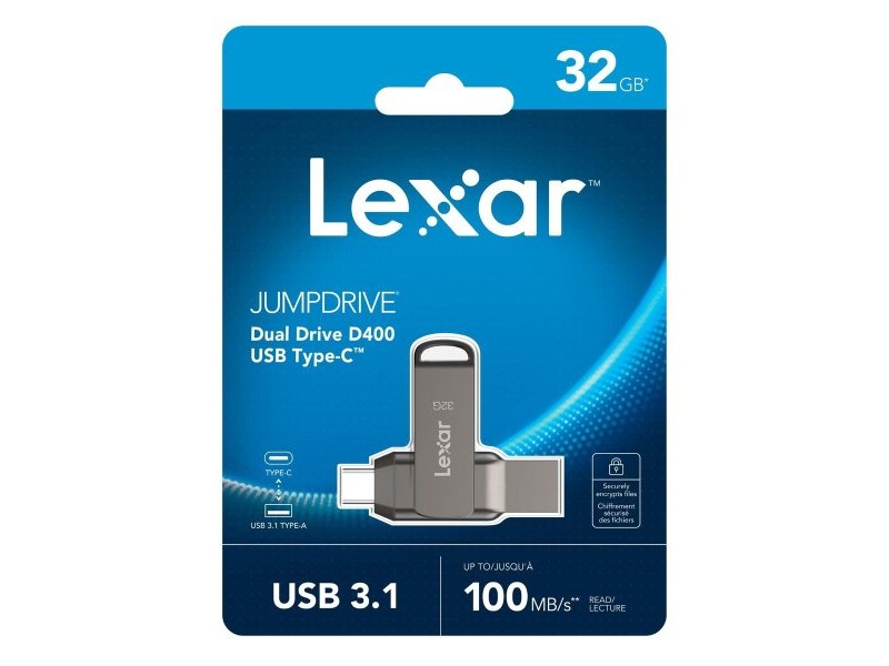 USB стик Lexar LJDD400032G-BNQNG Сив 32 GB