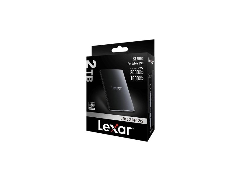 Външен харддиск Lexar SL200 Черен 2 TB SSD