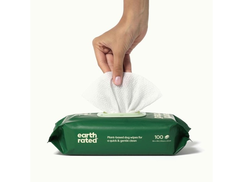 Мокри Кърпички за Домашни Любимци Earth Rated Без Парфюм 100 броя
