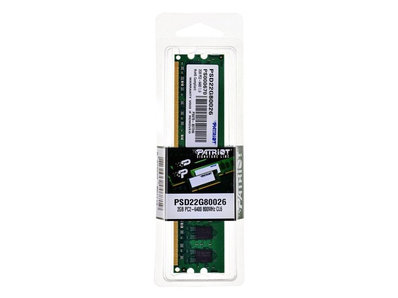 RAM памет Patriot Memory PC2-6400 CL6