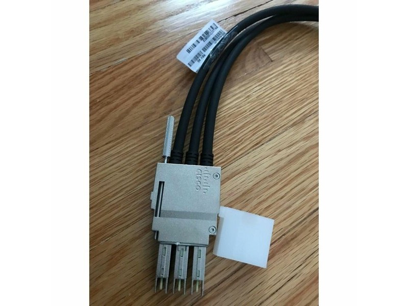 UTP категория 6 твърд мрежови кабел CISCO STACK-T1-50CM= Черен 50 cm