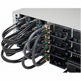 UTP категория 6 твърд мрежови кабел CISCO STACK-T1-50CM= Черен 50 cm