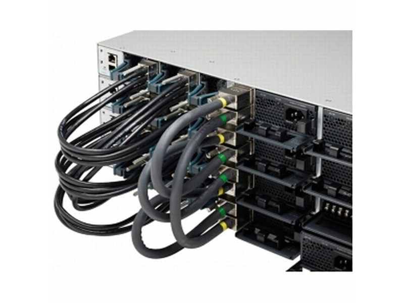 UTP категория 6 твърд мрежови кабел CISCO STACK-T1-50CM= Черен 50 cm