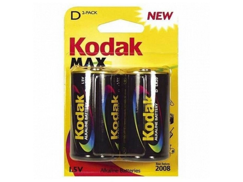 Алкална батерия Kodak LR20 1,5 V (2 pcs)