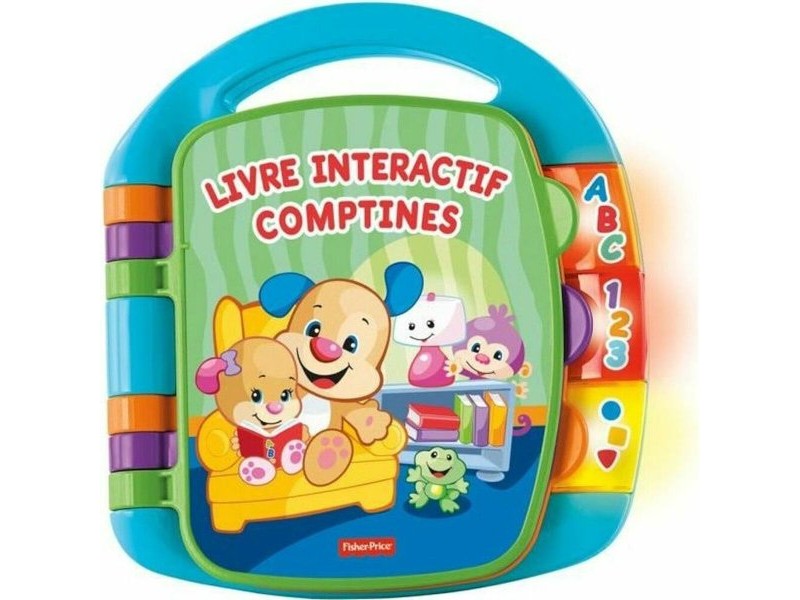 Бебешка играчка Fisher-Price Interactive Book Nursery Rhymes Puppy
